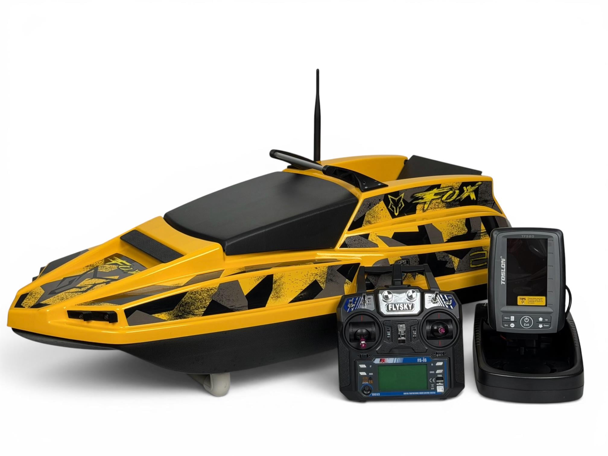 Карповый кораблик Fox 222 GPS автопилот с эхолотом Toslon TF 520