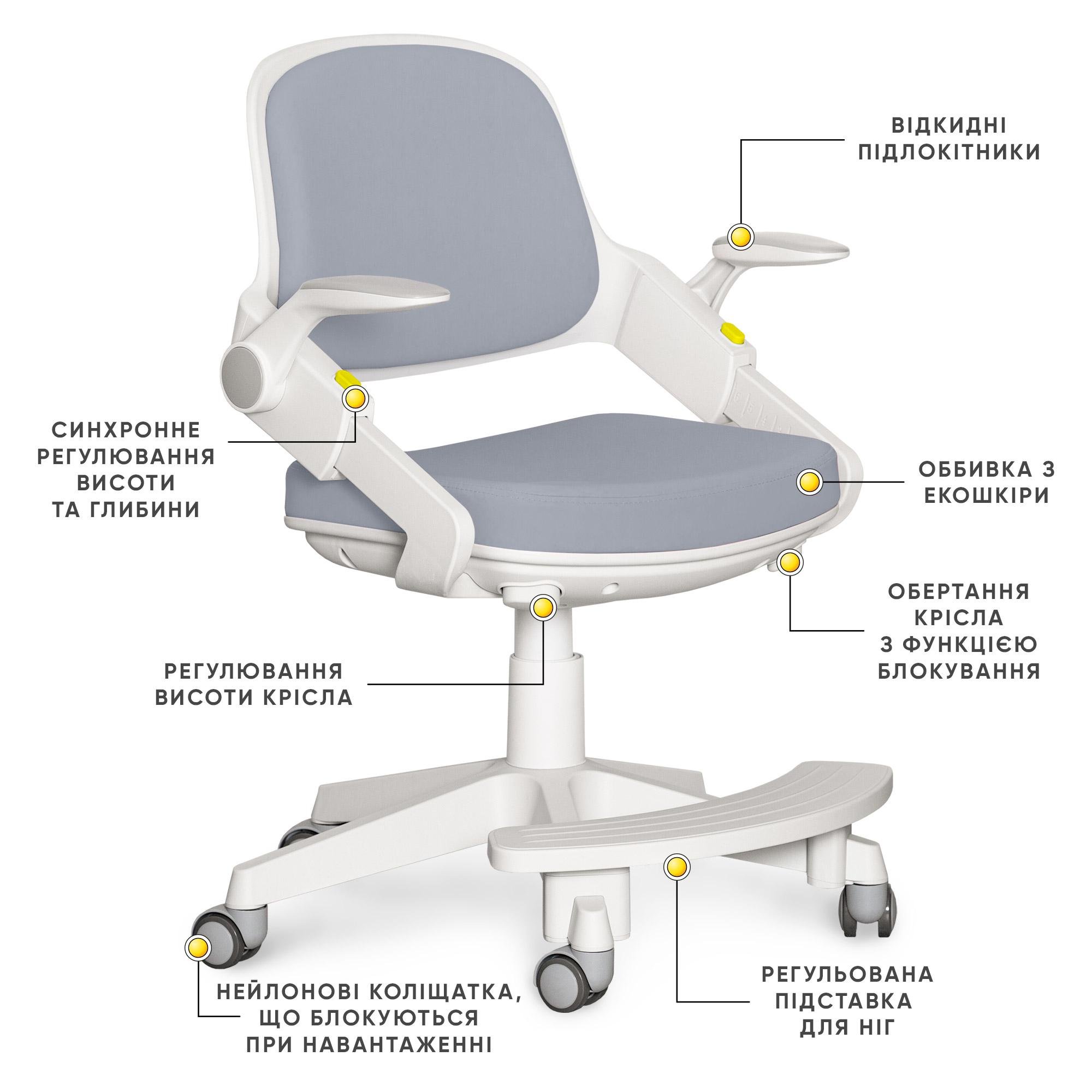 Дитяче крісло Mealux Vivo Dark Blue (Y-618 KBL) - фото 3