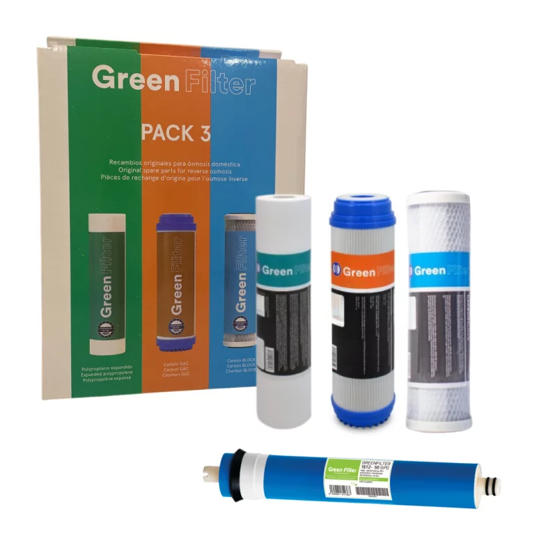 Комплект картриджей Puricom PACK 3 для систем обратного осмоса с мембраной (27717793)