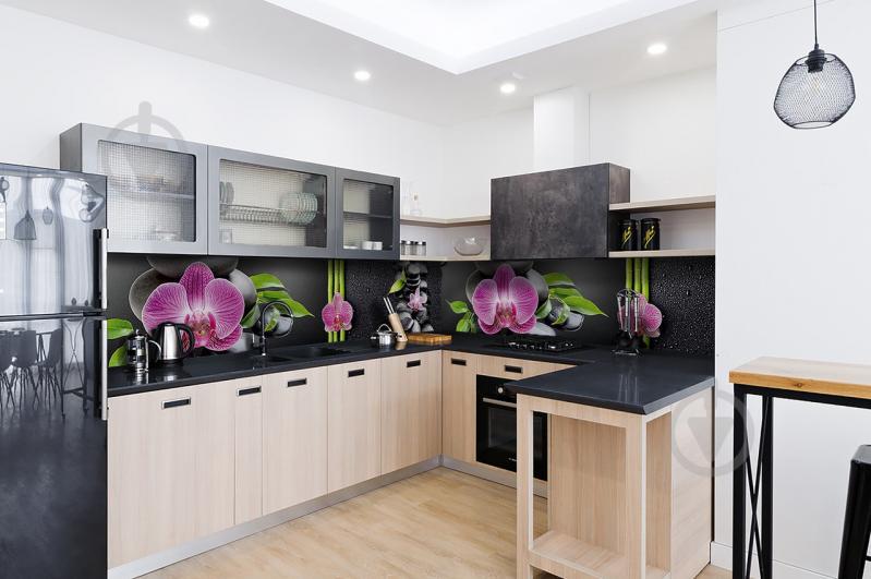 Скинали на кухню Zatarga «Гармония» 600х3000 мм виниловая 3Д наклейка кухонный фартук самоклеящаяся Z180432/2