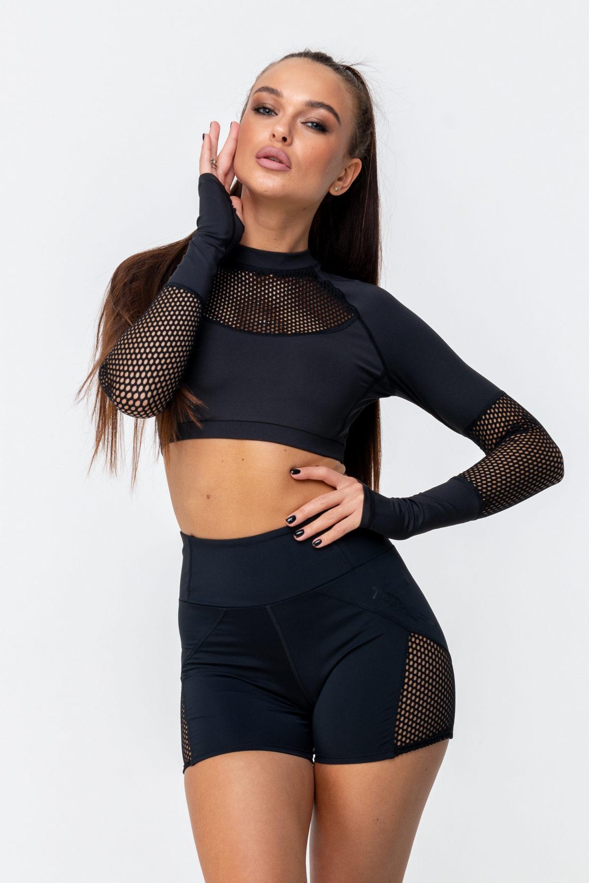 Шорти з високим поясом TOTALFIT L (H22-C10K-L)