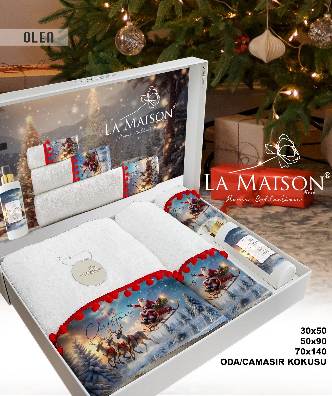 Подарунковий набір рушників La Maison d'Armorine 3 шт. з ароматом Olen 30483 (29658337) - фото 4 Подарунковий набір рушників La Maison d'Armorine 3 шт. з ароматом Olen 30483 (29658337) - фото 4