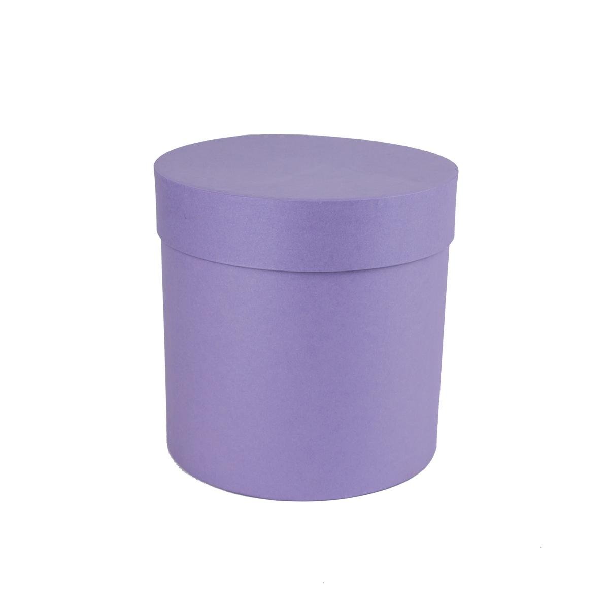 Коробка Perfectbox цилиндрическая перламутровая 16х15х15 см Сиреневый (1516в19) - фото 1
