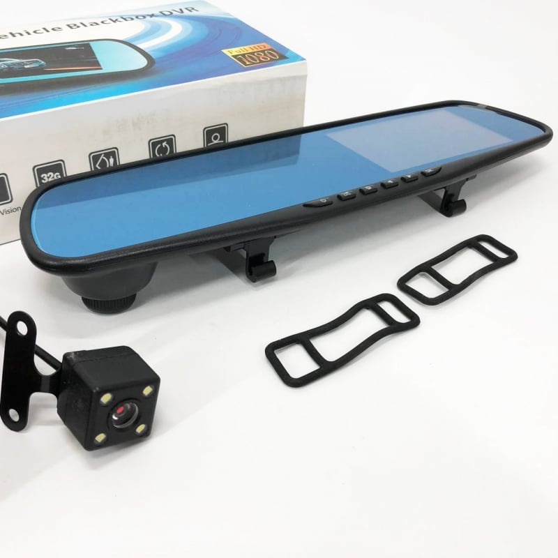 Видеорегистратор UKC L-9002 зеркало 4,3" 1080P Full HD 2 камеры (tf7455) Видеорегистратор UKC L-9002 зеркало 4,3" 1080P Full HD 2 камеры (tf7455)