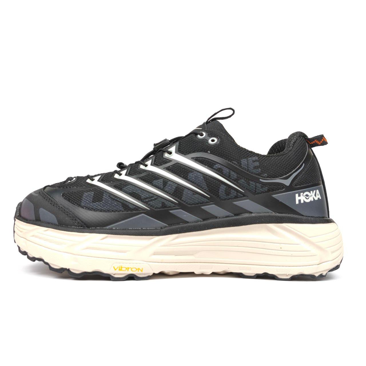 Кроссовки мужские непромокаемые термо зимние Hoka Mafate Three 2 GTX р. 46 29 см Black/Beige (7269 46)