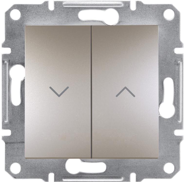 Выключатель Schneider Electric Asfora для жалюзи самозажимной ABS Бронзовый (EPH1300169) Выключатель Schneider Electric Asfora для жалюзи самозажимной ABS Бронзовый (EPH1300169)