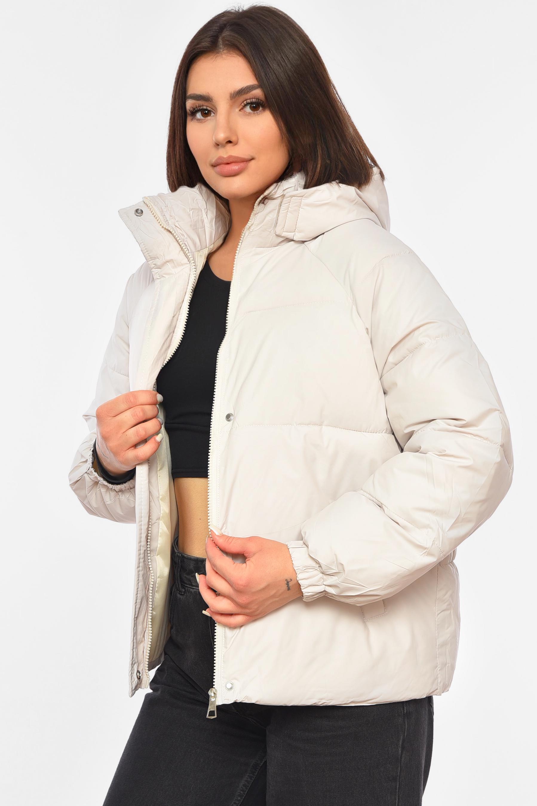 Куртка женская демисезонная 2XL Светло-бежевый (192043) - фото 2 Куртка женская демисезонная 2XL Светло-бежевый (192043) - фото 2