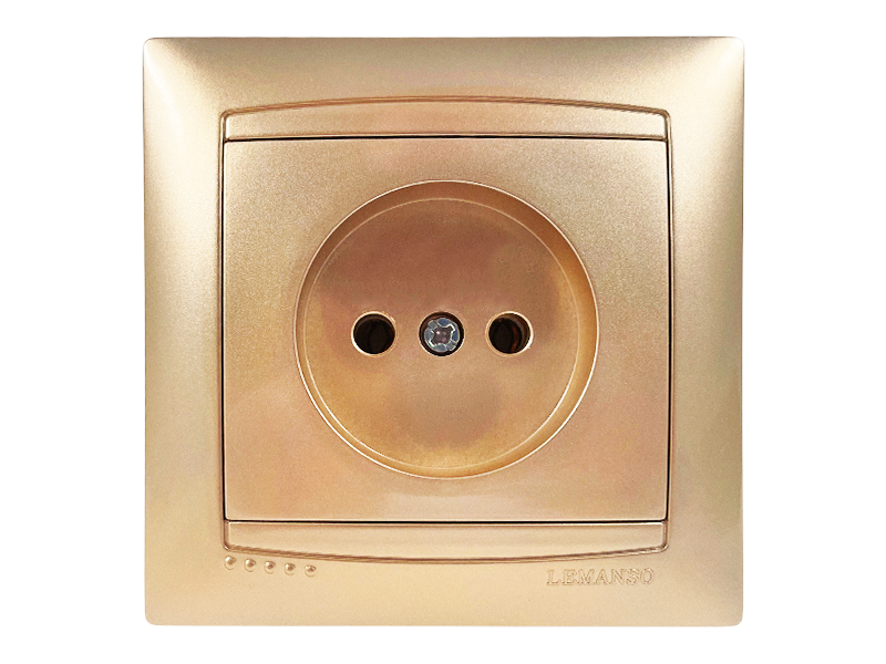 Розетка Lemanso Сакура Золотой (LMR1220)