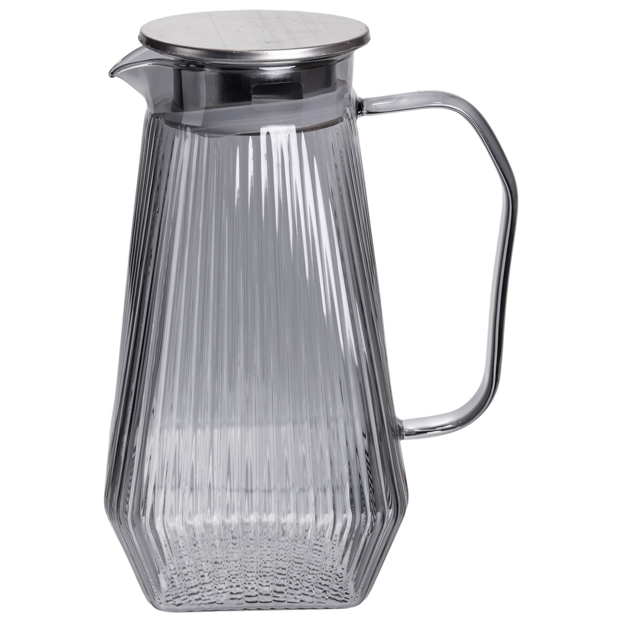 Набор кувшин 1,8 л/стаканы из стекла рифленые 6 шт. по 200 мл Серый (HP-19-38) - фото 8 Набор кувшин 1,8 л/стаканы из стекла рифленые 6 шт. по 200 мл Серый (HP-19-38) - фото 8