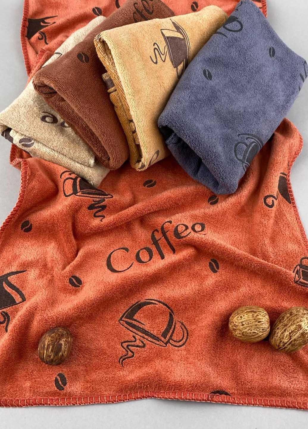 Набор кухонных салфеток микрофибра 50х25 см 5 шт.