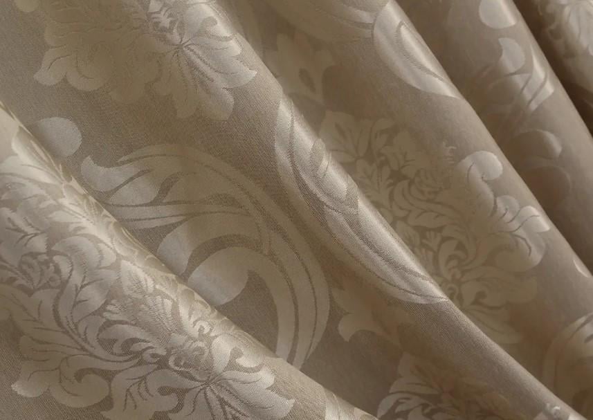 Тканина для штор жакард Ліон Бежевий (531ш)