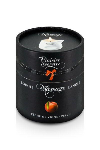 Массажная свеча Plaisirs Secrets Peach 80 мл