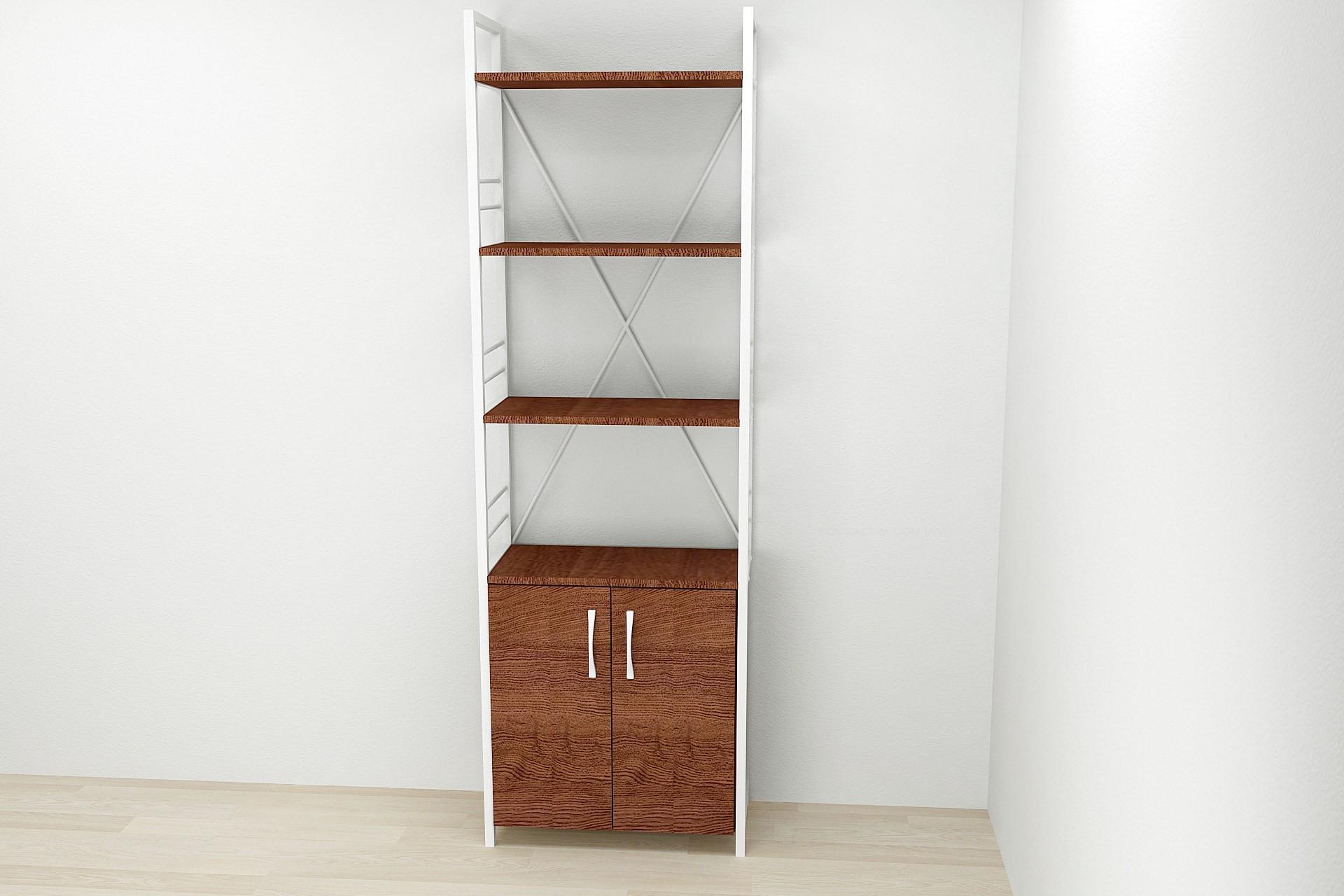 Этажерка Ferrum-decor Коннект 4/60 с тумбой ДСП 179x60x28 см Белый/Венге (FRD-105538) Этажерка Ferrum-decor Коннект 4/60 с тумбой ДСП 179x60x28 см Белый/Венге (FRD-105538)