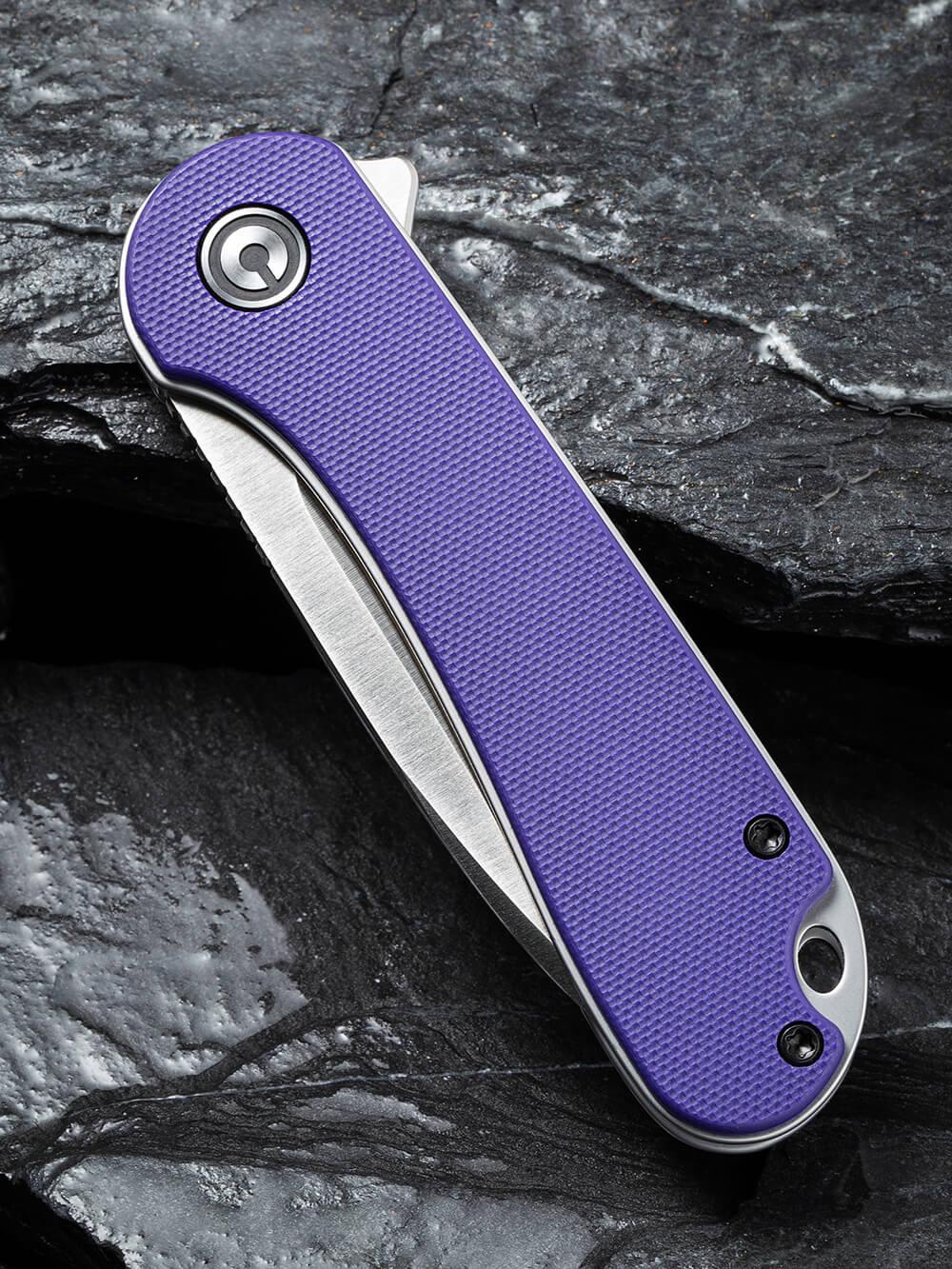 Туристичний ніж кишеньковий складаний Civivi Elementum C907V Purple (31615) - фото 5 Туристичний ніж кишеньковий складаний Civivi Elementum C907V Purple (31615) - фото 5