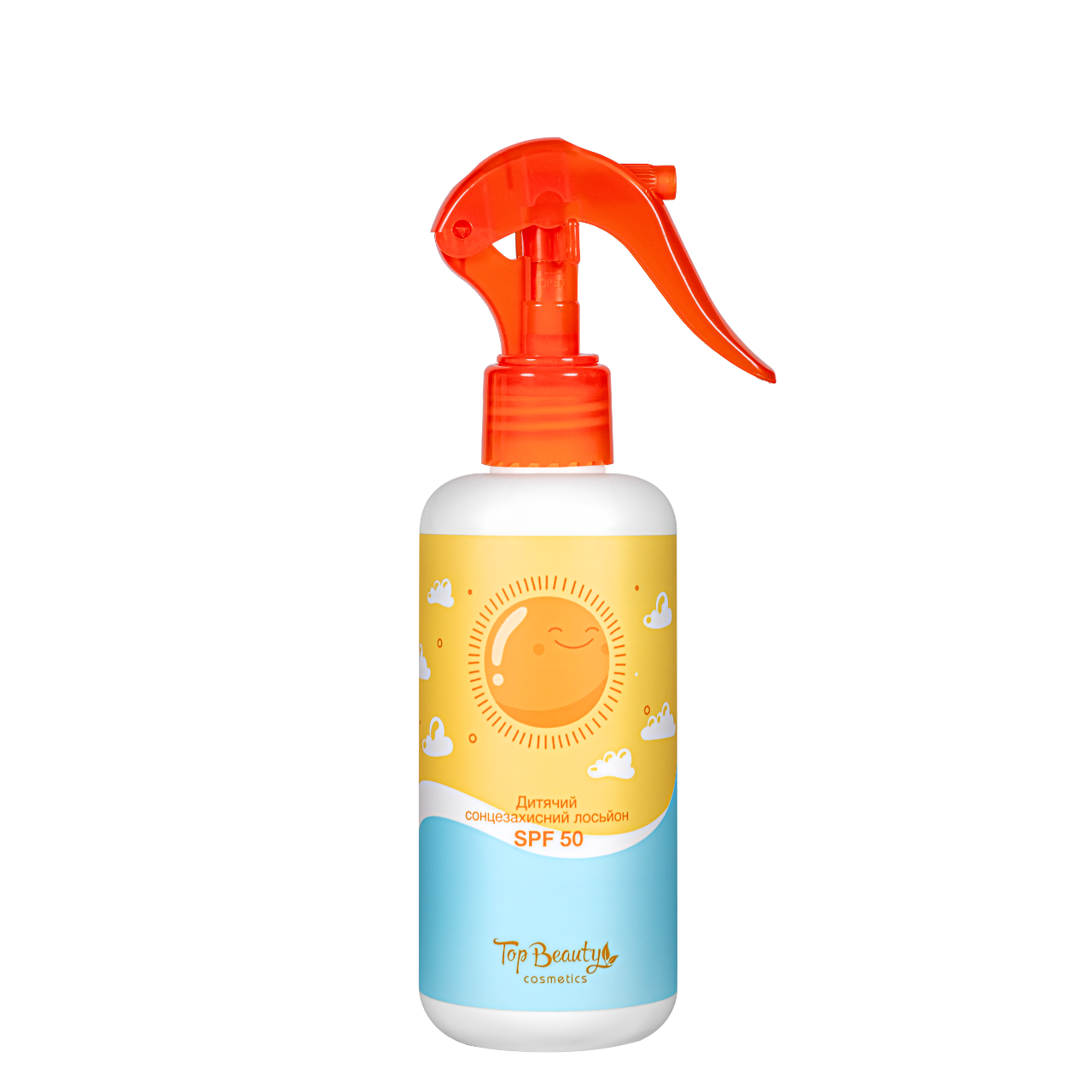 Солнцезащитный лосьон для детей с SPF50 Top Beauty 200 мл