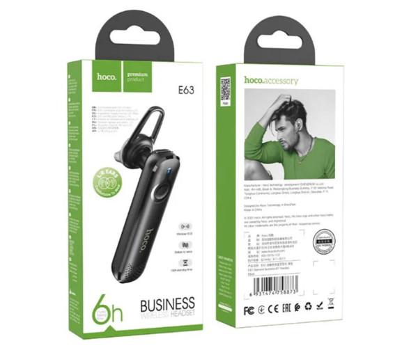 Моногарнітура Hoco E63 Bluetooth Black - фото 4