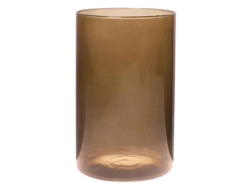 Ваза скляна Lefard Essentials Cylinder topaz h 21 см d 14 см Коричневий (804-082)
