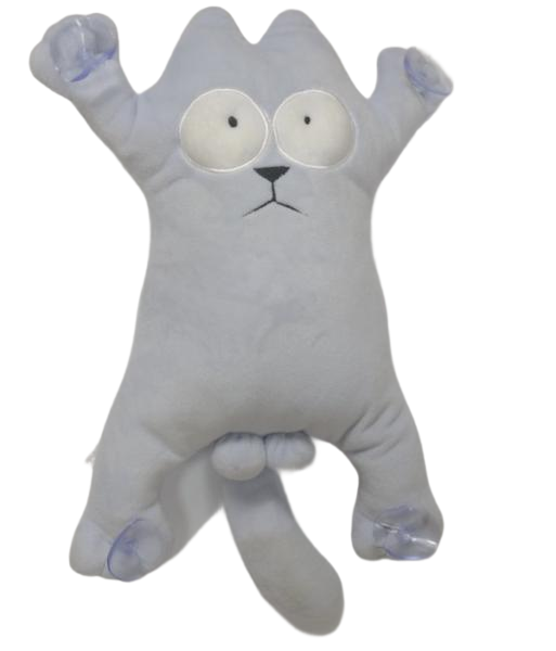 Подушка-котик на присосках Копица 31 см Серый (00284-13 СЕРЫЙ)