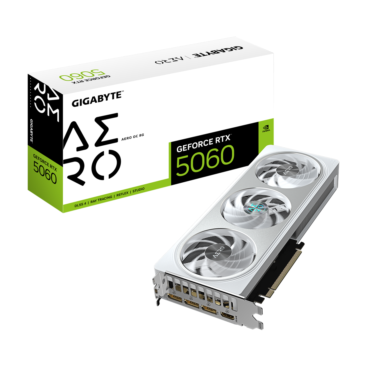 Видеокарта RTX 5060 8GB GDDR7 Aero OC Gigabyte (GV-N5060AERO OC-8GD)