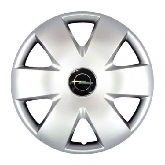 Колпаки автомобильные SKS 308 R15 с логотипом Opel 4 шт. Серебристый (308-opel)