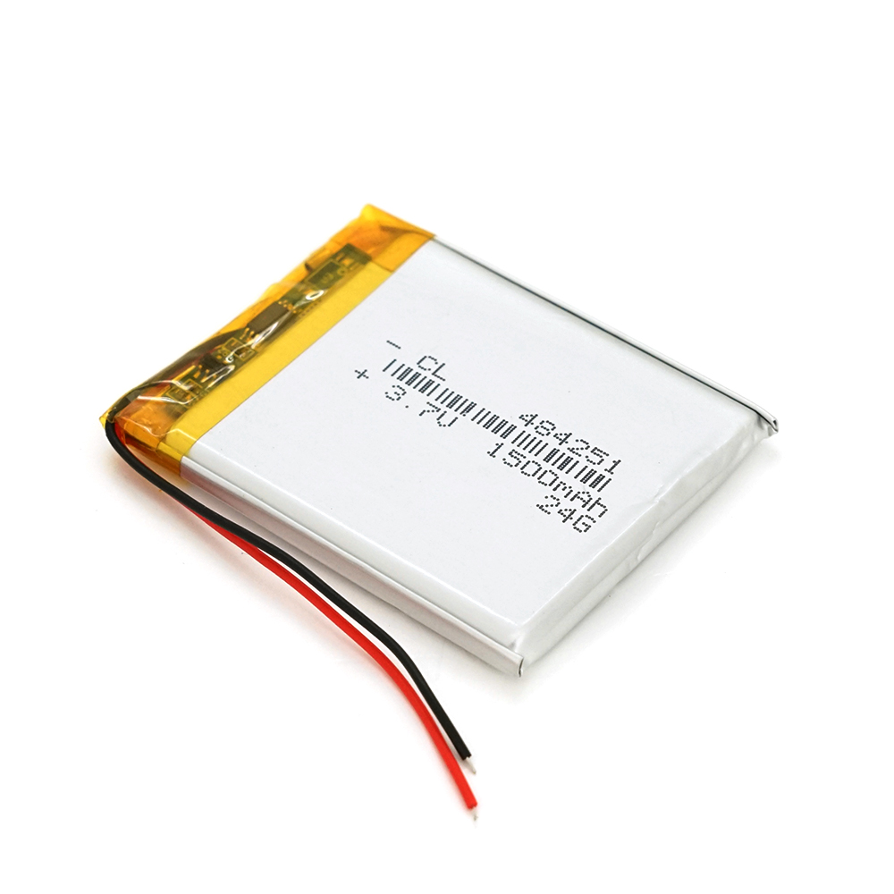 Акумулятор літій-полімерний 3,7В 1500мА·год 4,8х42х51 мм (YUT_V8468)