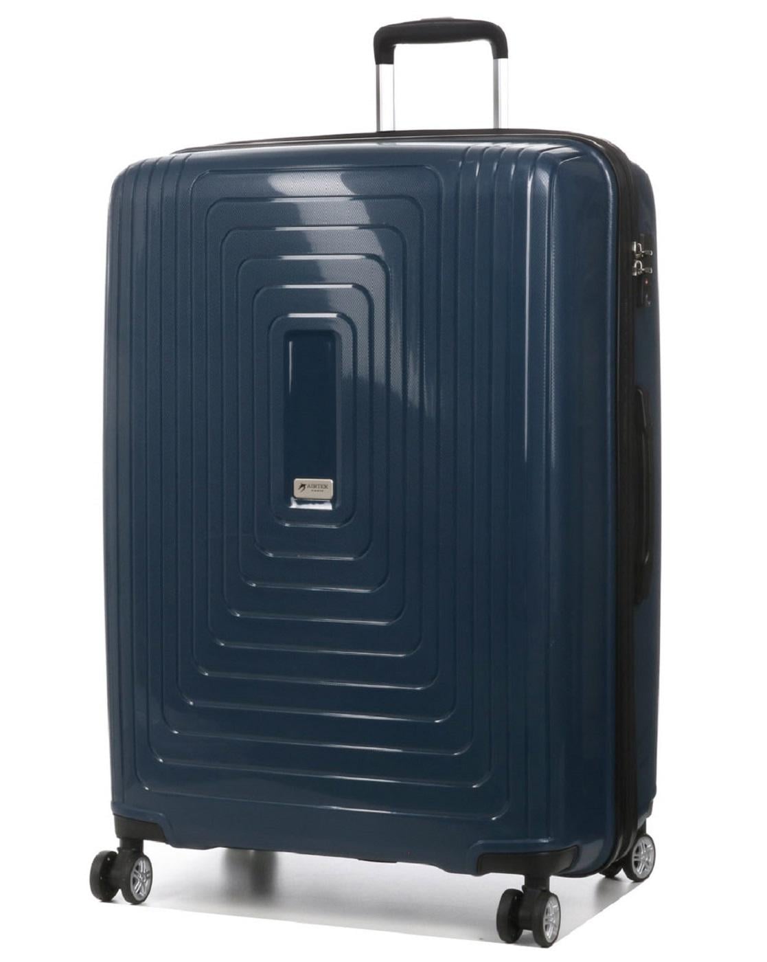 Чемодан Airtex 241 пластиковый большой Синий (Ap00098)
