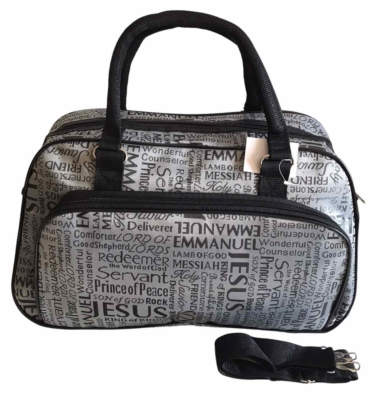 Сумка дорожня ручна поклажа з довгим ремінем через плече Сірий (8802G)