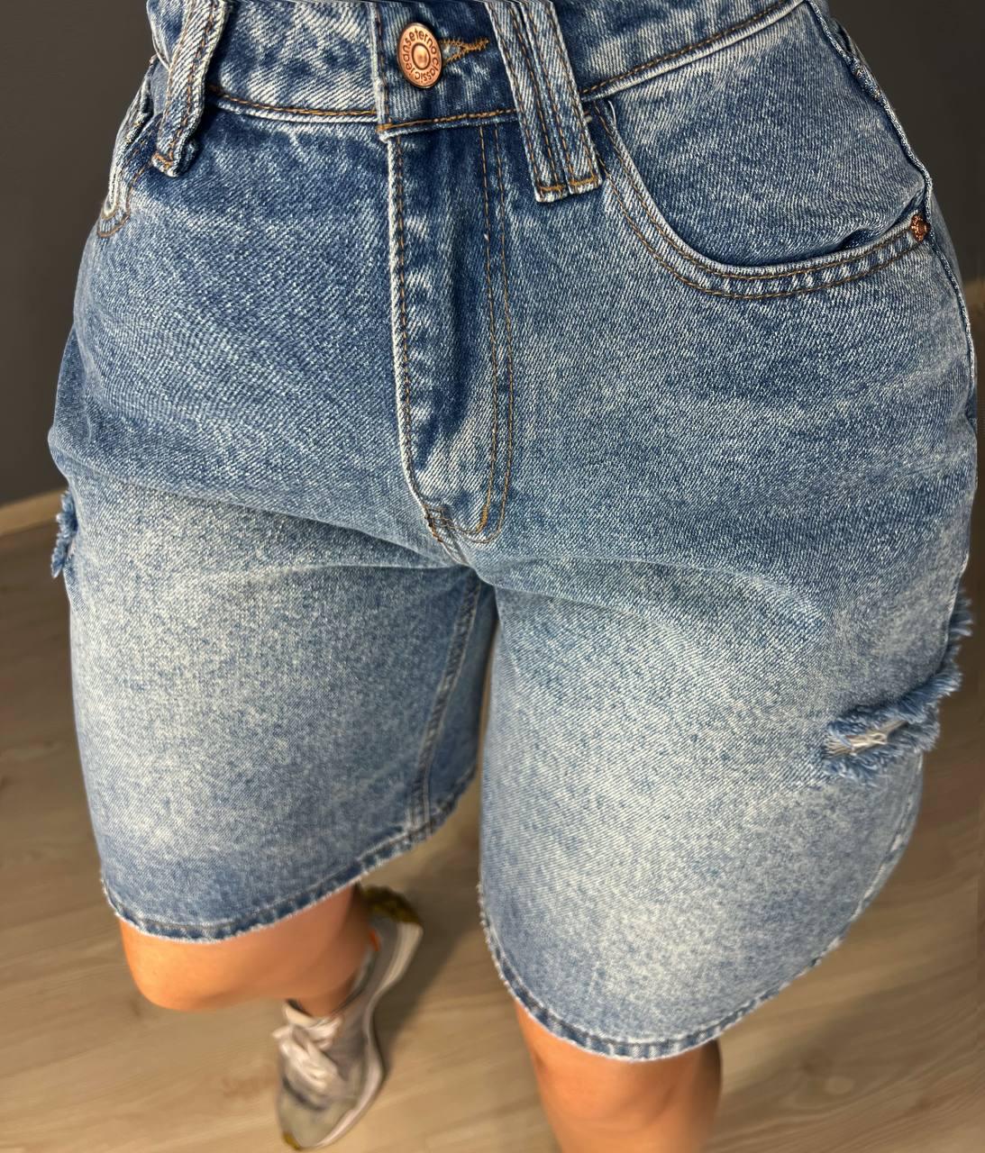 Шорти жіночі джинсові Allure 803-68 бермуди р. 28 Блакитний (26881508) - фото 7