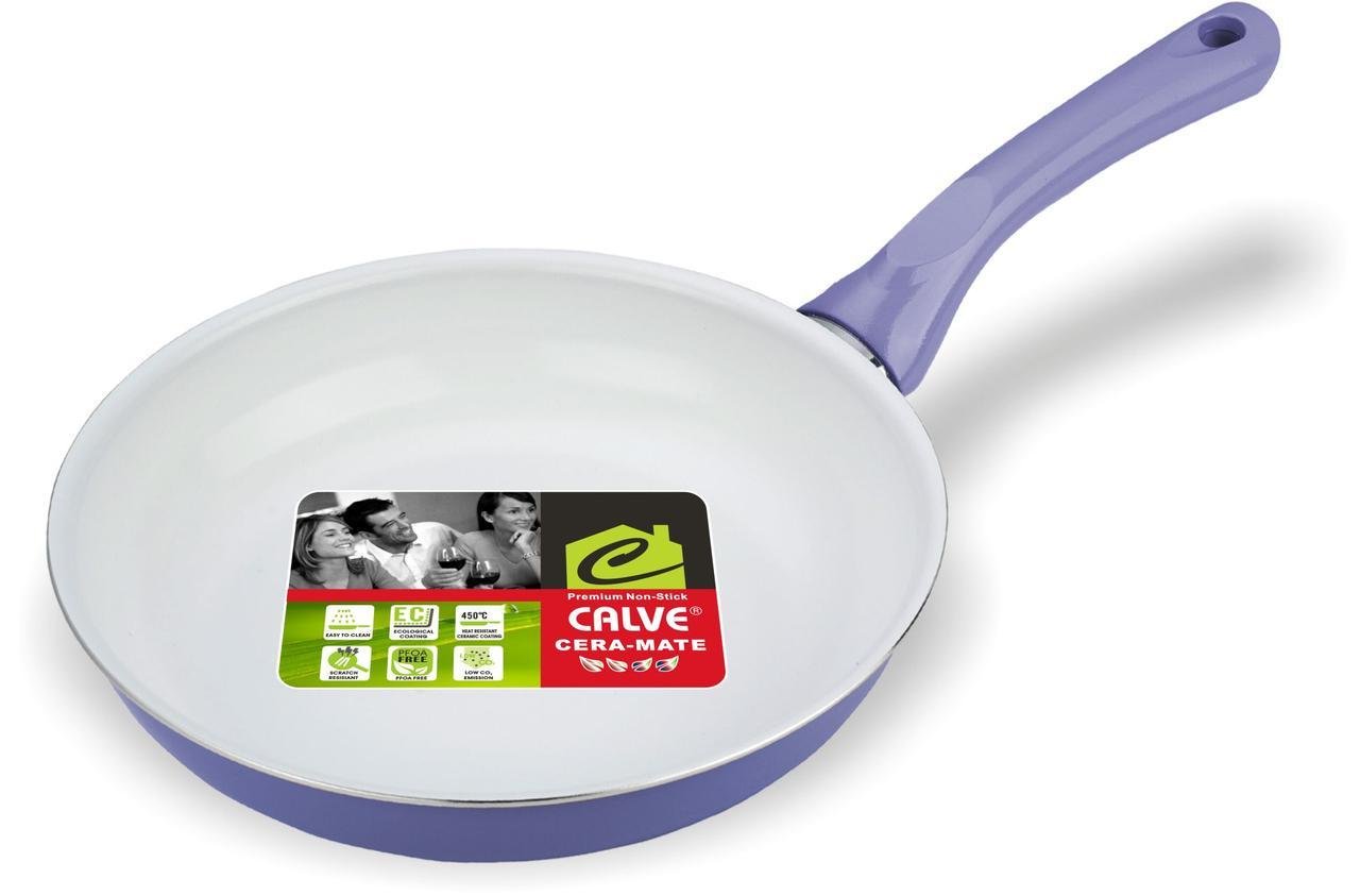 Сковорода с антипригарным покрытием Calve 20 см Голубой (CL-1912) - фото 1 Сковорода с антипригарным покрытием Calve 20 см Голубой (CL-1912) - фото 1
