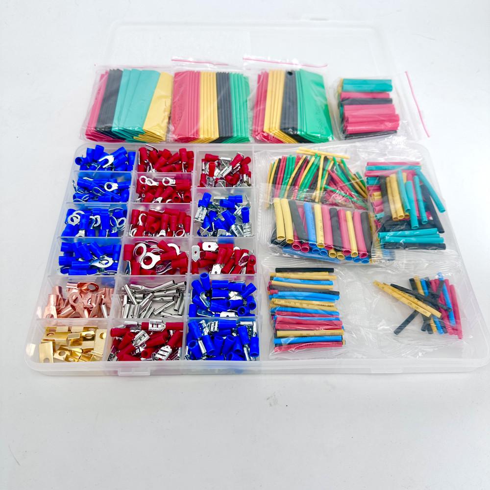 Набір клемів для обтяжки проводів та термоусадки для проводів 678 шт. (2577322095) - фото 3