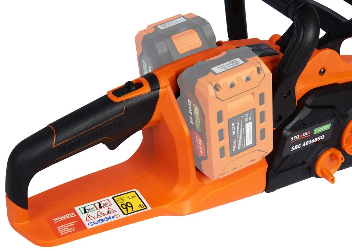 Цепная пила аккумуляторная SEQUOIA без АКБ и ЗУ SBC4014BSO (53098) - фото 9 Цепная пила аккумуляторная SEQUOIA без АКБ и ЗУ SBC4014BSO (53098) - фото 9