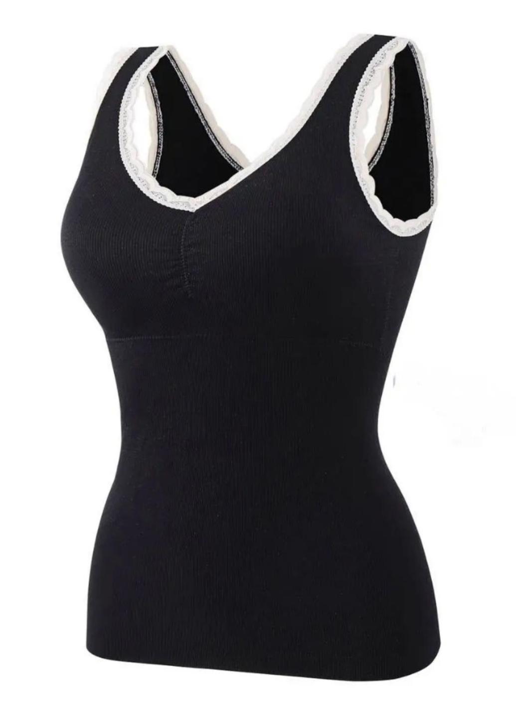 Майка жіноча флісова Warm Comfort з вкладишами One size Чорний (1986-42-02) - фото 4 Майка жіноча флісова Warm Comfort з вкладишами One size Чорний (1986-42-02) - фото 4