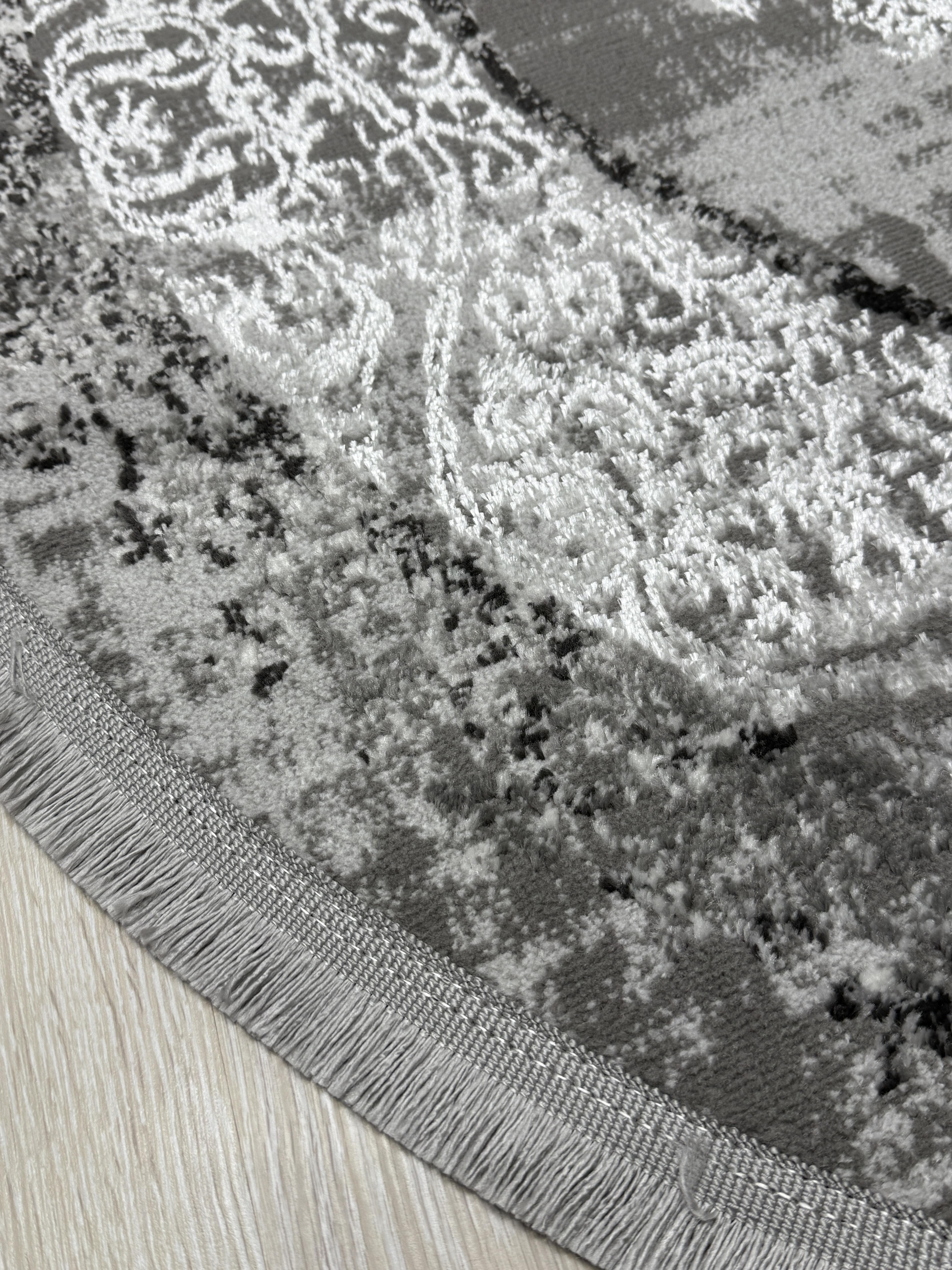 Ковер Mars с невысоким ворсом 200x200 см круг Серый (B251BKG/AGS13) - фото 8 Ковер Mars с невысоким ворсом 200x200 см круг Серый (B251BKG/AGS13) - фото 8