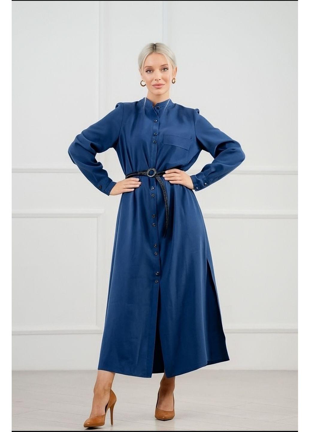Платье-рубашка с ремнем Anastasimo S Синий (523 синий S) - фото 1