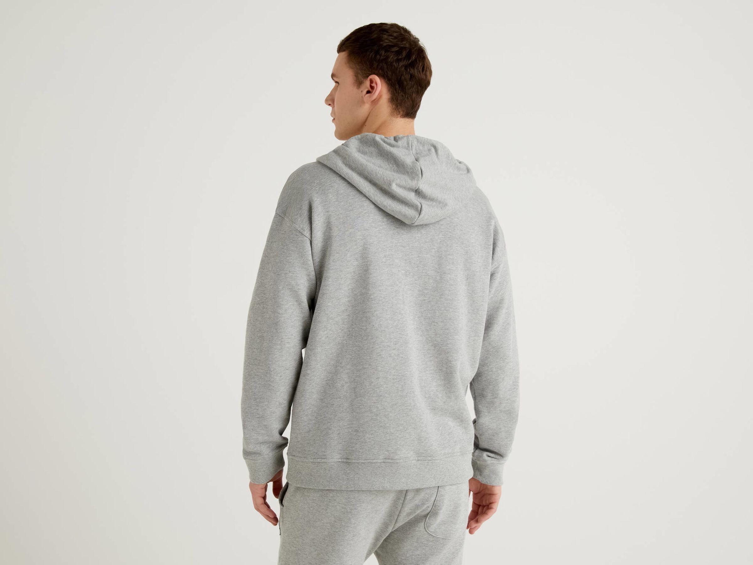 Свитшот мужской Benetton 3j68j5217 XXL Серый - фото 2 Свитшот мужской Benetton 3j68j5217 XXL Серый - фото 2