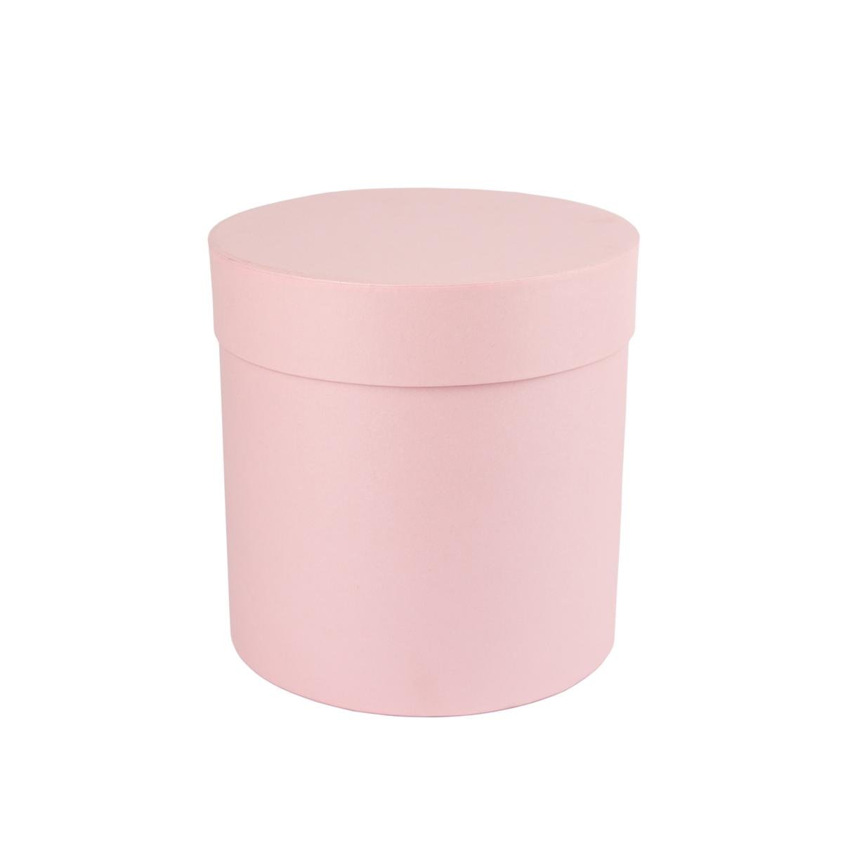 Коробка Perfectbox цилиндрическая перламутровая 16х15х15 см Розовый (1516в3) - фото 1