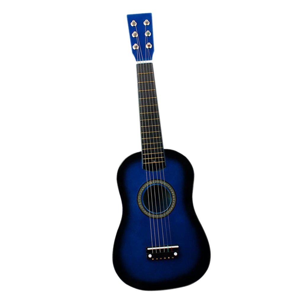 Дитячі гітара на 6 струн дерев'яна/запасна струна/медіатор 52 см (M 1370-3)