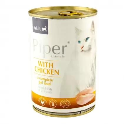 Консерва для взрослых кошек Dolina Noteci PIPER Chicken с курицей 400 г (5902921302193)
