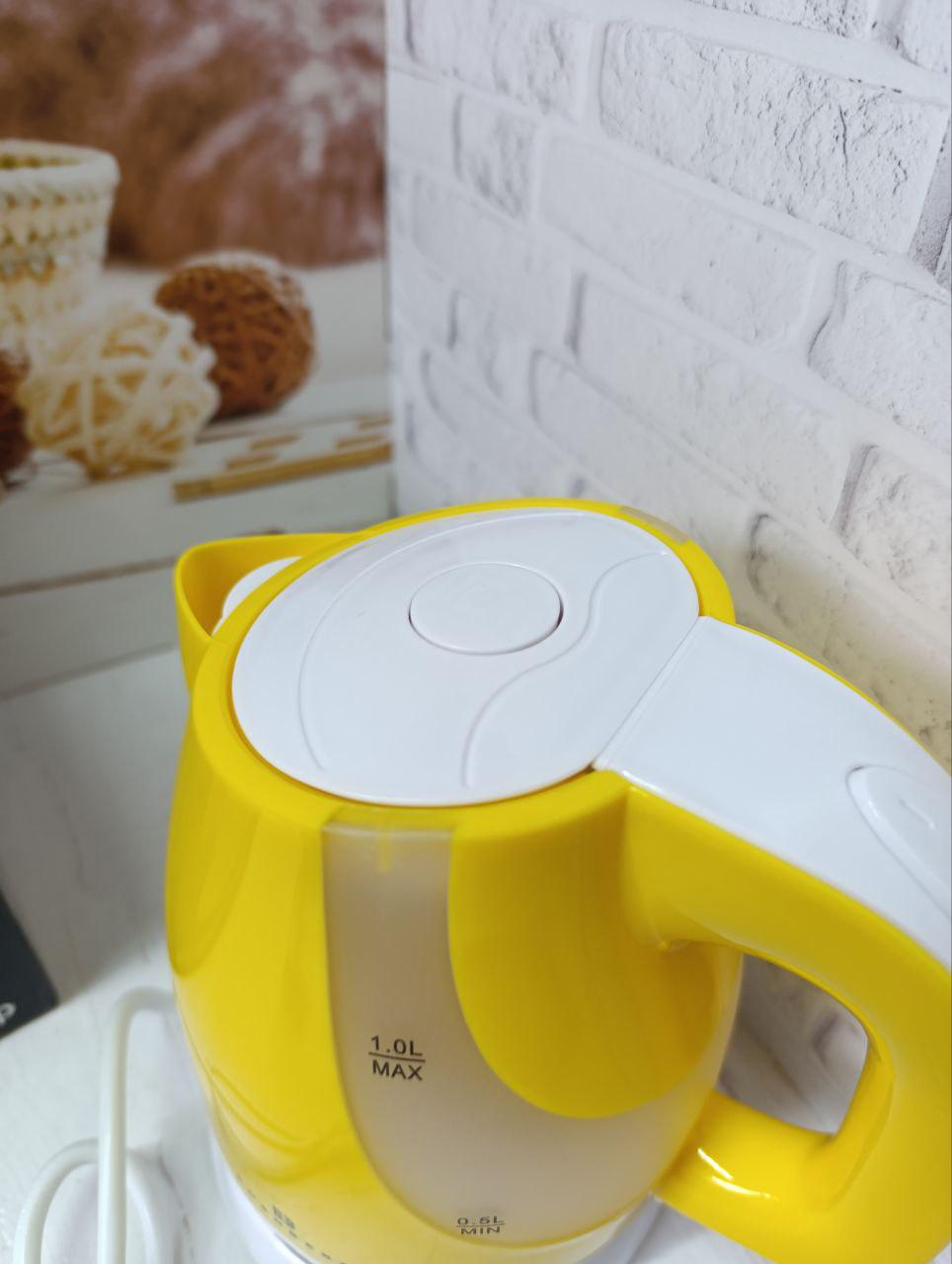 Электрочайник Edenberg EB-83501-Y 1 л 1100 Вт Желтый - фото 2
