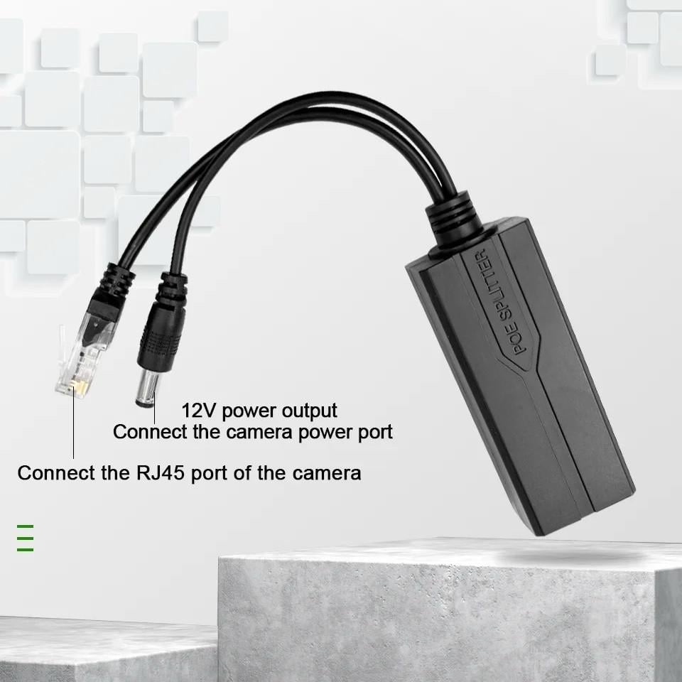 Сплиттер PoE переходник SUNROZ DC 5,5 мм RJ45 LAN Ethernet 100 Мбит/с (A48741) - фото 6 Сплиттер PoE переходник SUNROZ DC 5,5 мм RJ45 LAN Ethernet 100 Мбит/с (A48741) - фото 6