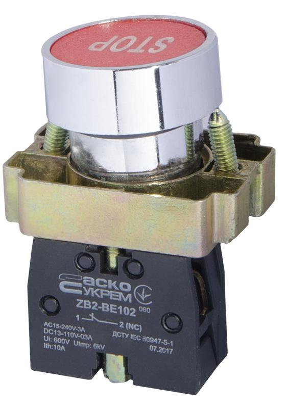 Кнопка управления АСКО-Укрем XB2-BA4342 Стоп 1NC 22 мм Красный (A0140010066) Кнопка управления АСКО-Укрем XB2-BA4342 Стоп 1NC 22 мм Красный (A0140010066)