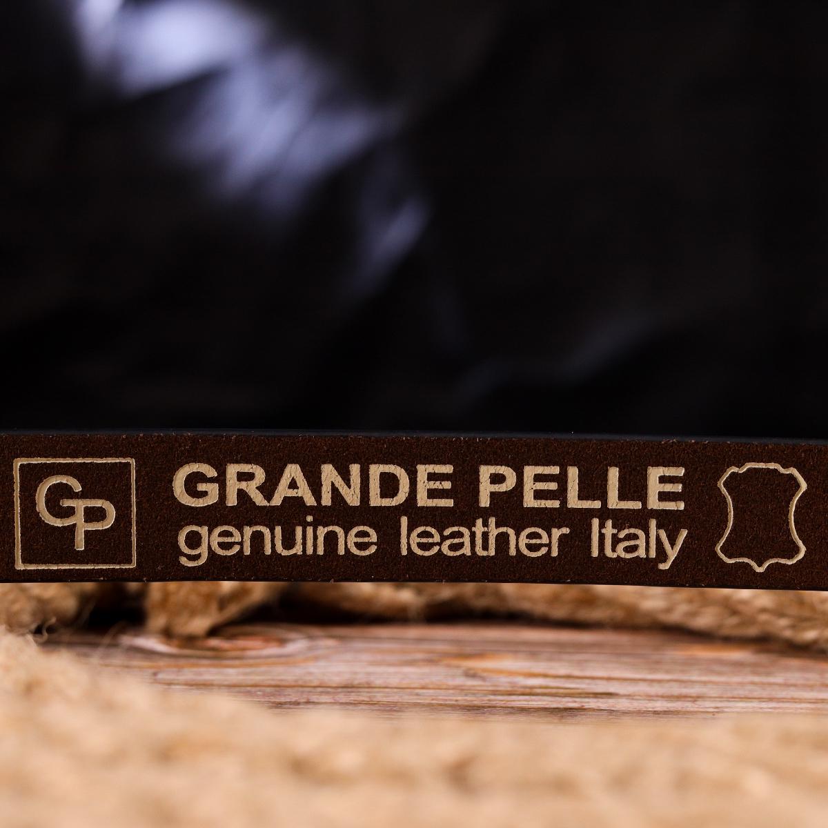 Ремінь жіночий шкіряний GRANDE PELLE Leather Belt 21442 Коричневий (55231) - фото 7