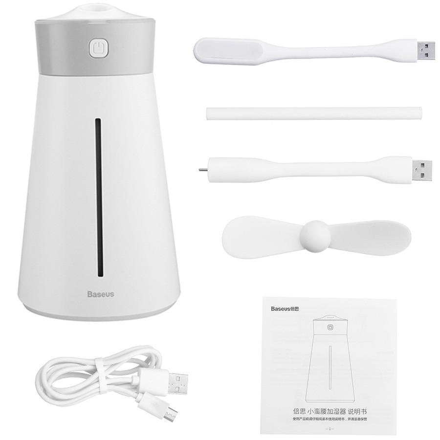 Увлажнитель воздуха Baseus Slim Waist Humidifier/USB Лампа/Вентилятор DHMY-B02 Белый - фото 8