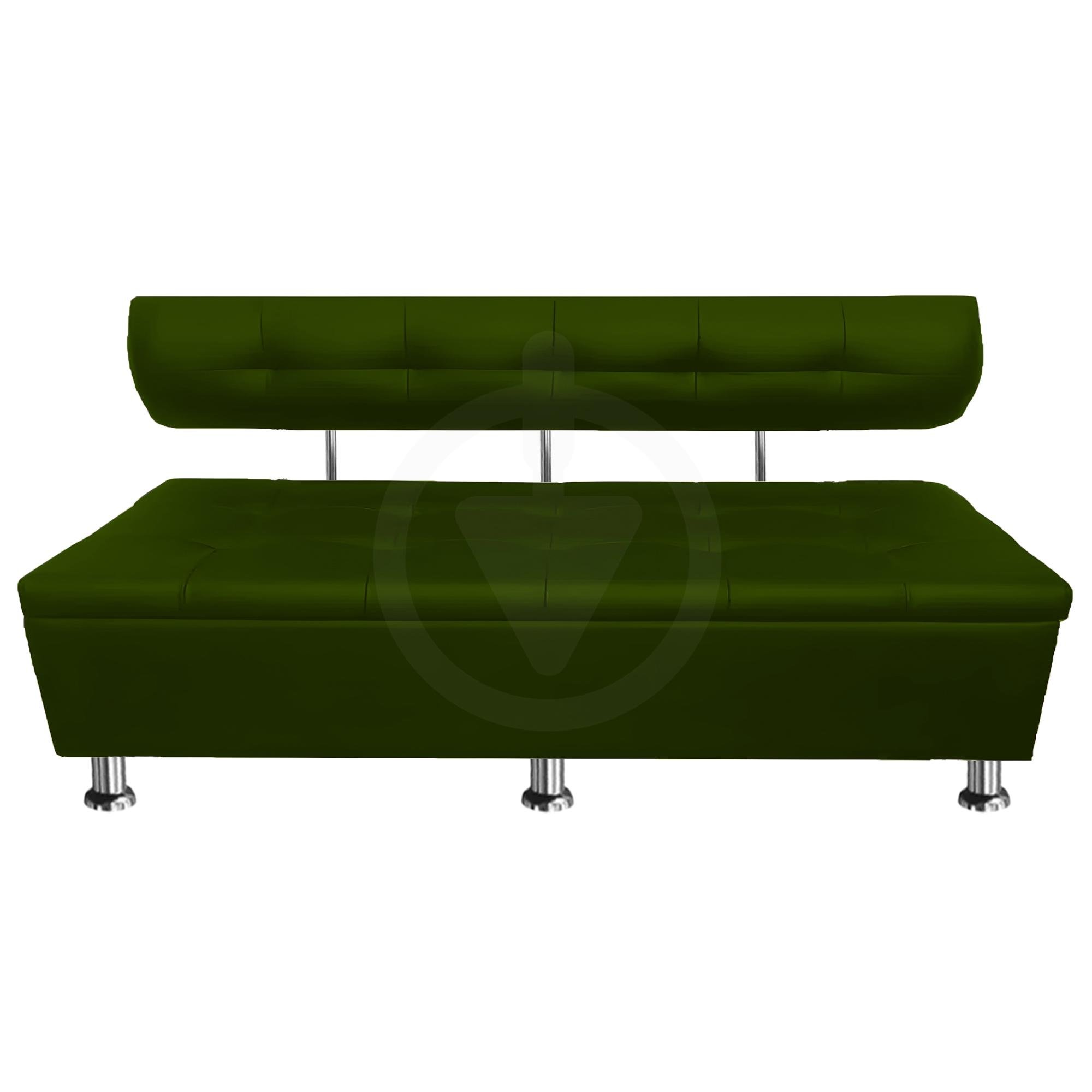 Диван офисный с нишей AVVS для ожидания/приемной 200 см с ножками 14 см Темно-оливковый (25808435) - фото 1