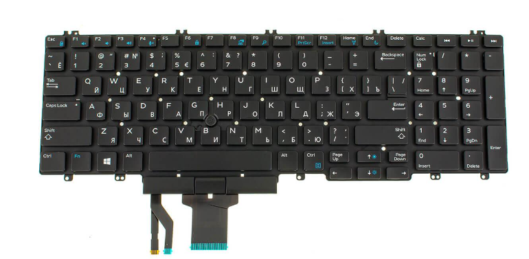 Клавиатура для ноутбука Dell Precision 7730 с подсветкой клавиш (5MV2K)