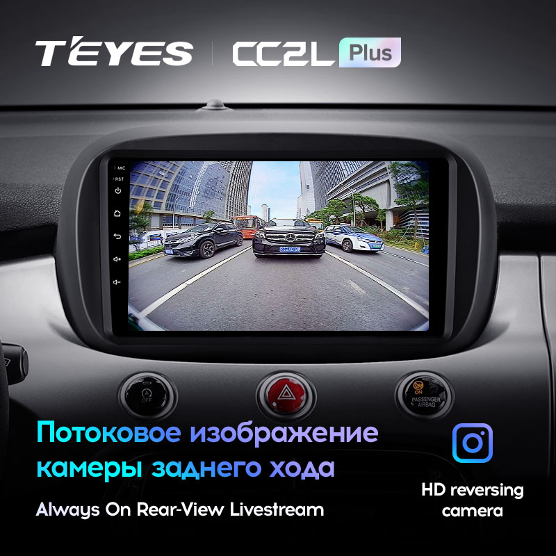 Автомагнитола штатная Teyes CC2L Plus для Fiat 500X 2014-2020 Android 2/32 Гб (1575000006) - фото 5