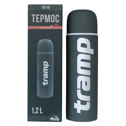 Термос Tramp Soft Touch 9х9х31 см 1,2 л Сірий (TRC-110-grey) - фото 6