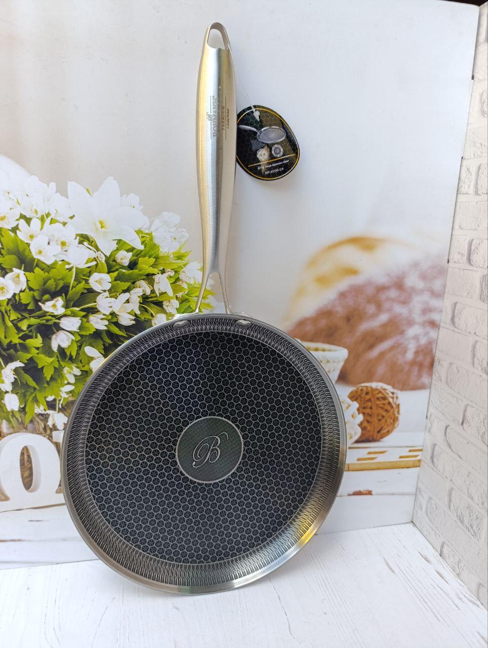 Сковорода млинна Bohmann BP-4200-20 нержавіюча сталь 20 см - фото 2 Сковорода млинна Bohmann BP-4200-20 нержавіюча сталь 20 см - фото 2