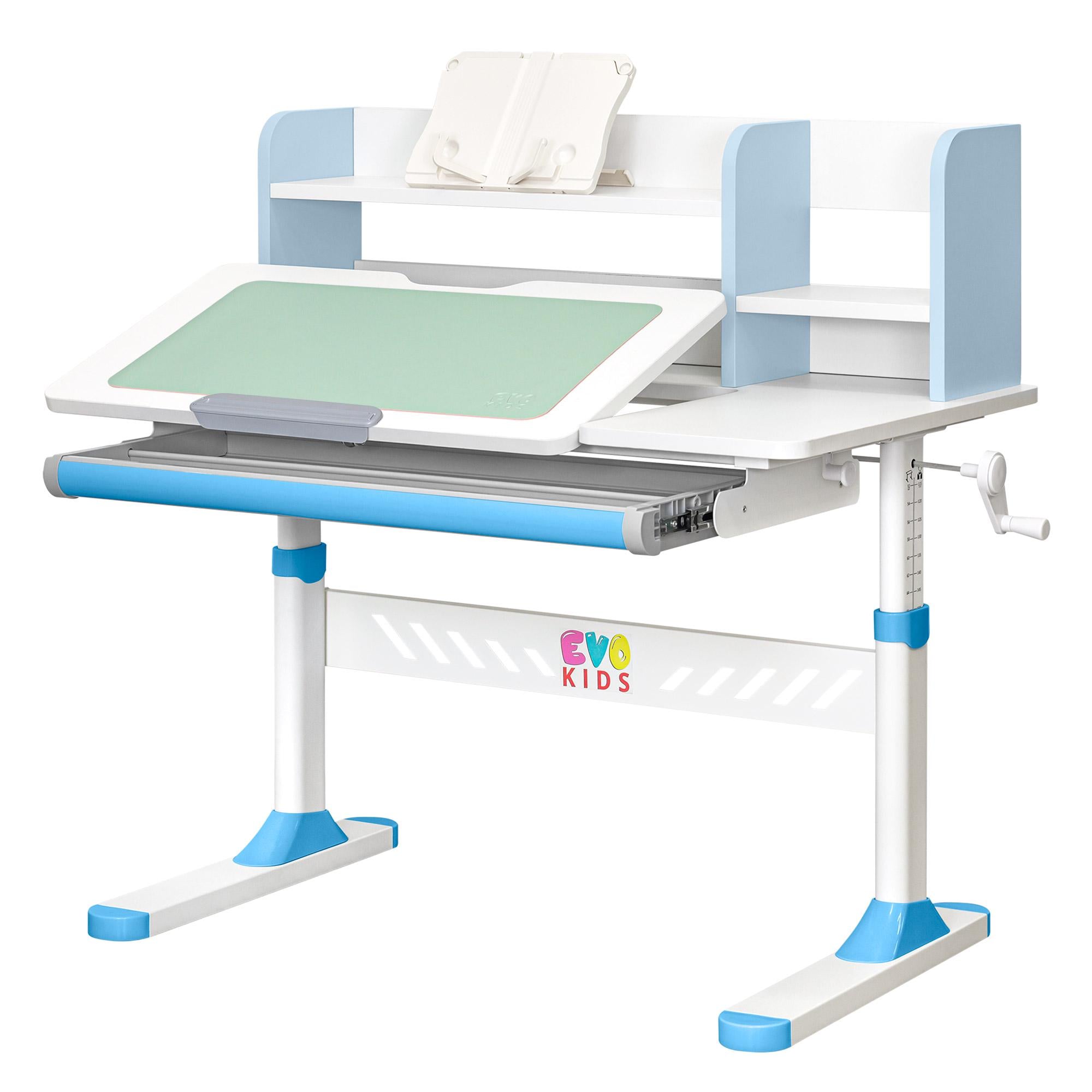 Парта трансформер школьная Evo-kids TH-330 W/BL эргономичная Синий