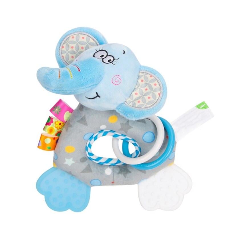 Брязкальце H168251-3ABC тварина м'яка з прорізувачем 18x5x15 см Слоник (RLT25064s32643)